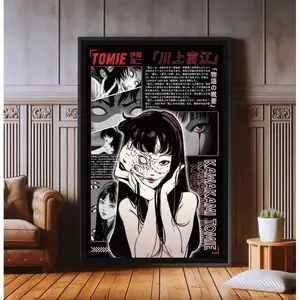 Tomie Kawakami Canvas Print - Junji Ito Anime Wall Decor For Japanese Fans