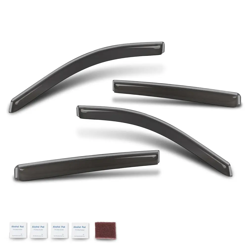 Rain Guards Fit For 2019-2026 Chevy Silverado GMC Sierra Crew Cab Window Visors