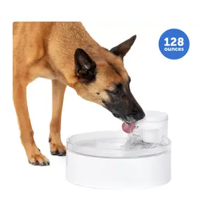 PetSafe Outlast Pumpless Water Fountain 128 oz - Dishwasher Safe - Water Filter Included