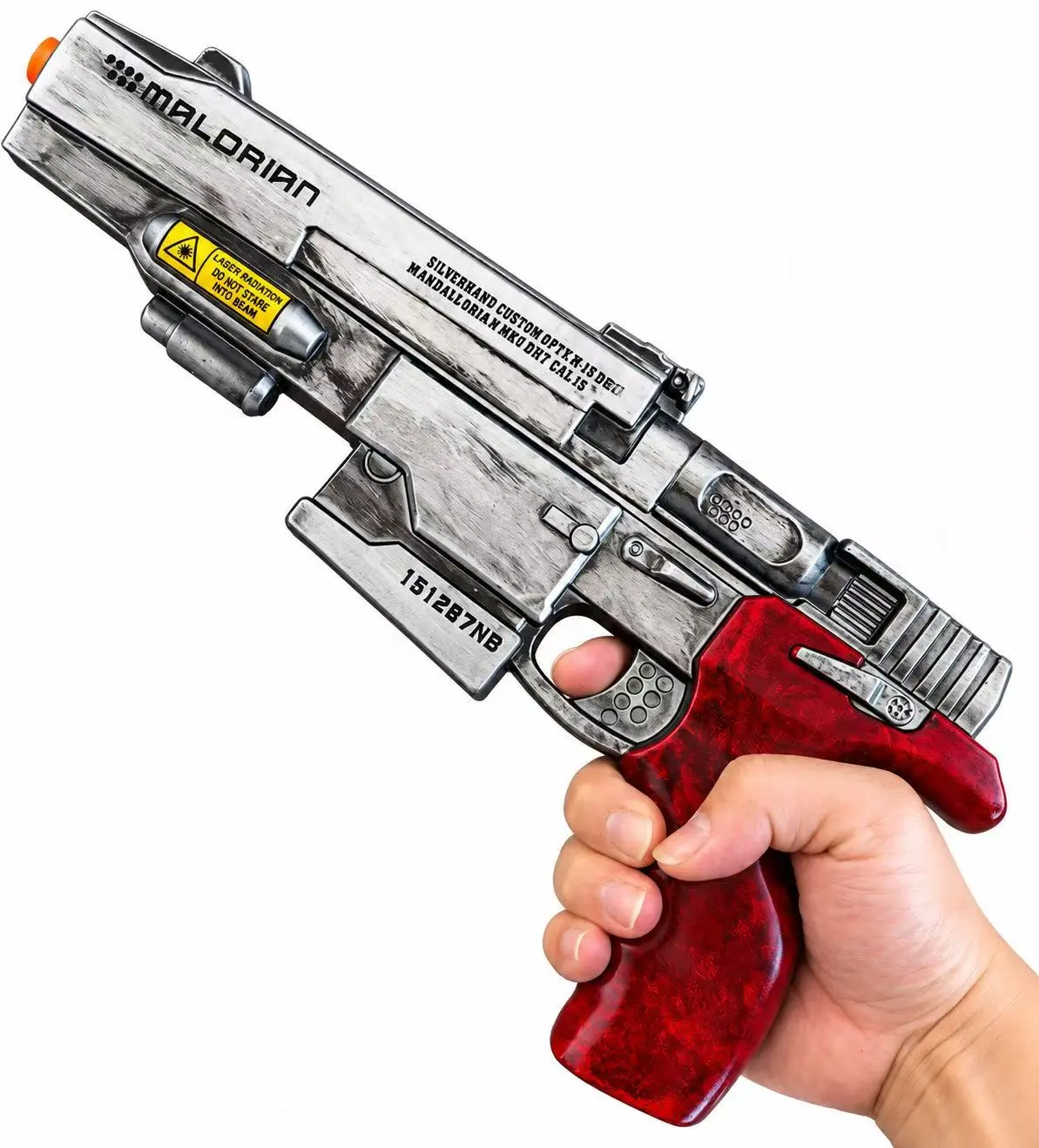 Kinstore 14" Fantasy Jonny Silverhand Malarian PU Foam Pistol PU Foam Gun for Cosplay Replica Props