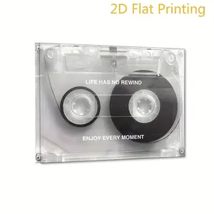 Printed Artwork, [2D Flat Print] 1 Piece Framed Motivational Tape Wall Art Poster, No Rewind Needed Canvas Painting, Suitable for Living Room, Bedroom, Bathroom, Hallway, Kitchen Wall Decor, Perfect Room Decoration. ​ ​