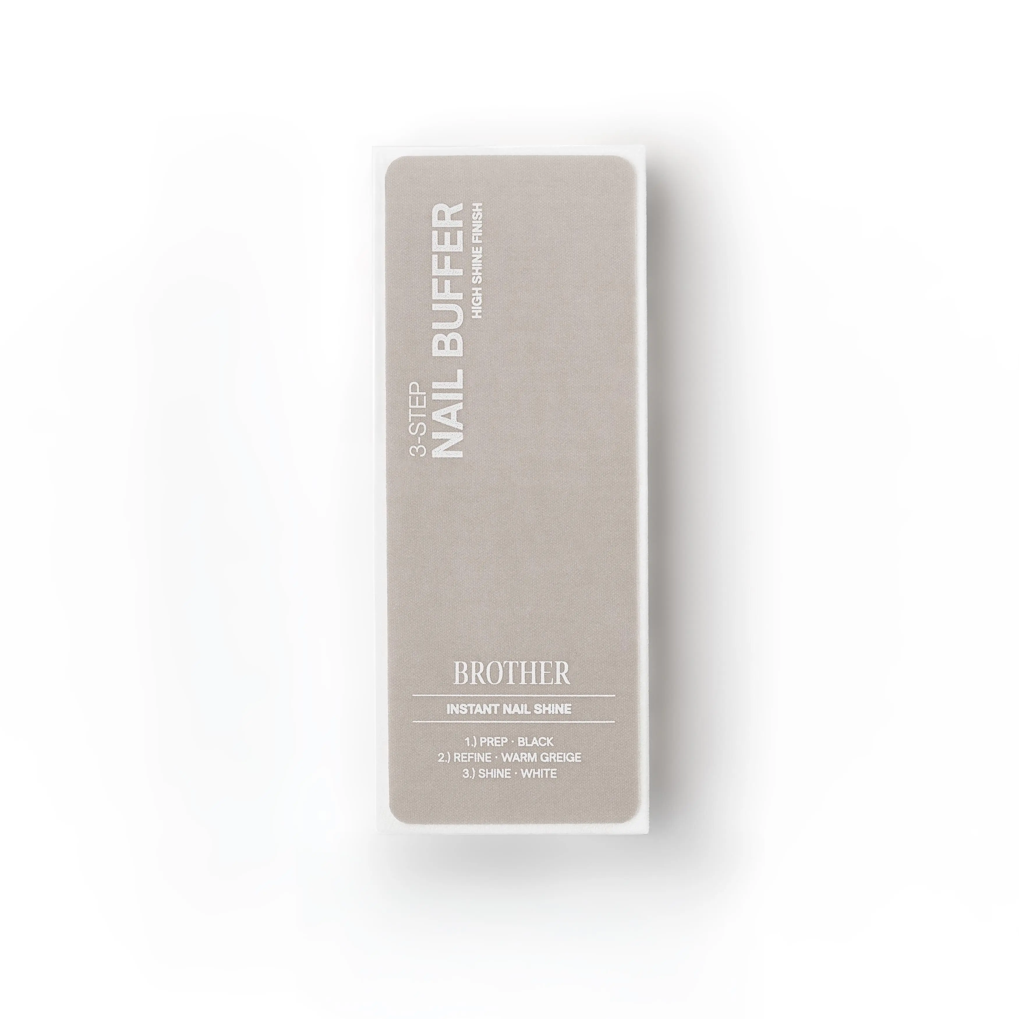 Brother Cosmetics Buff Buddy - 2 Pack Reusable Korean Style Nail Care Magic Shiner - Instant Glass Shine, Healthy Natural Nails in Seconds, High Gloss Finish For Men and Women