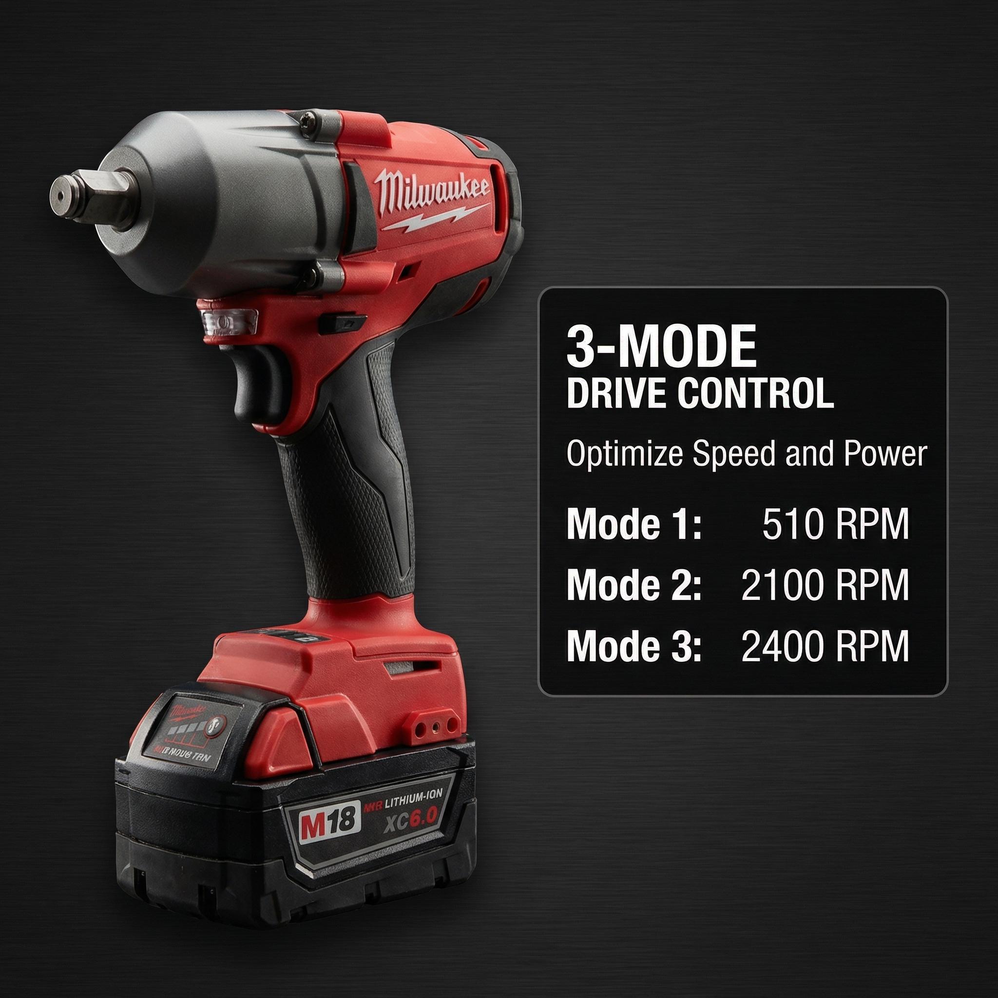 Milwaukee M18 FMTIWF12 18V Impact Wrench for Automotive Repair High Torque 900Nm Power Tool