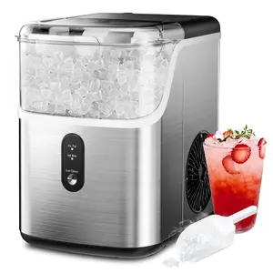 Make Ice Fun! Portable Nugget Maker: 35lbs Daily, Chewable Pellets, Self-Cleaning