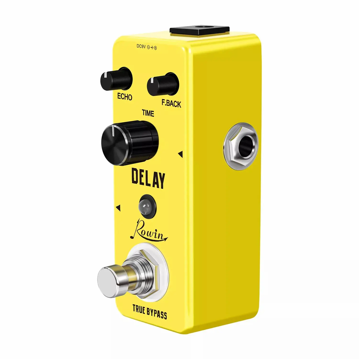 Rowin LEF-314 Pure Analog Electric Guitar Delay Effect Pedal, 20-620ms Time Delay, with True Bypass