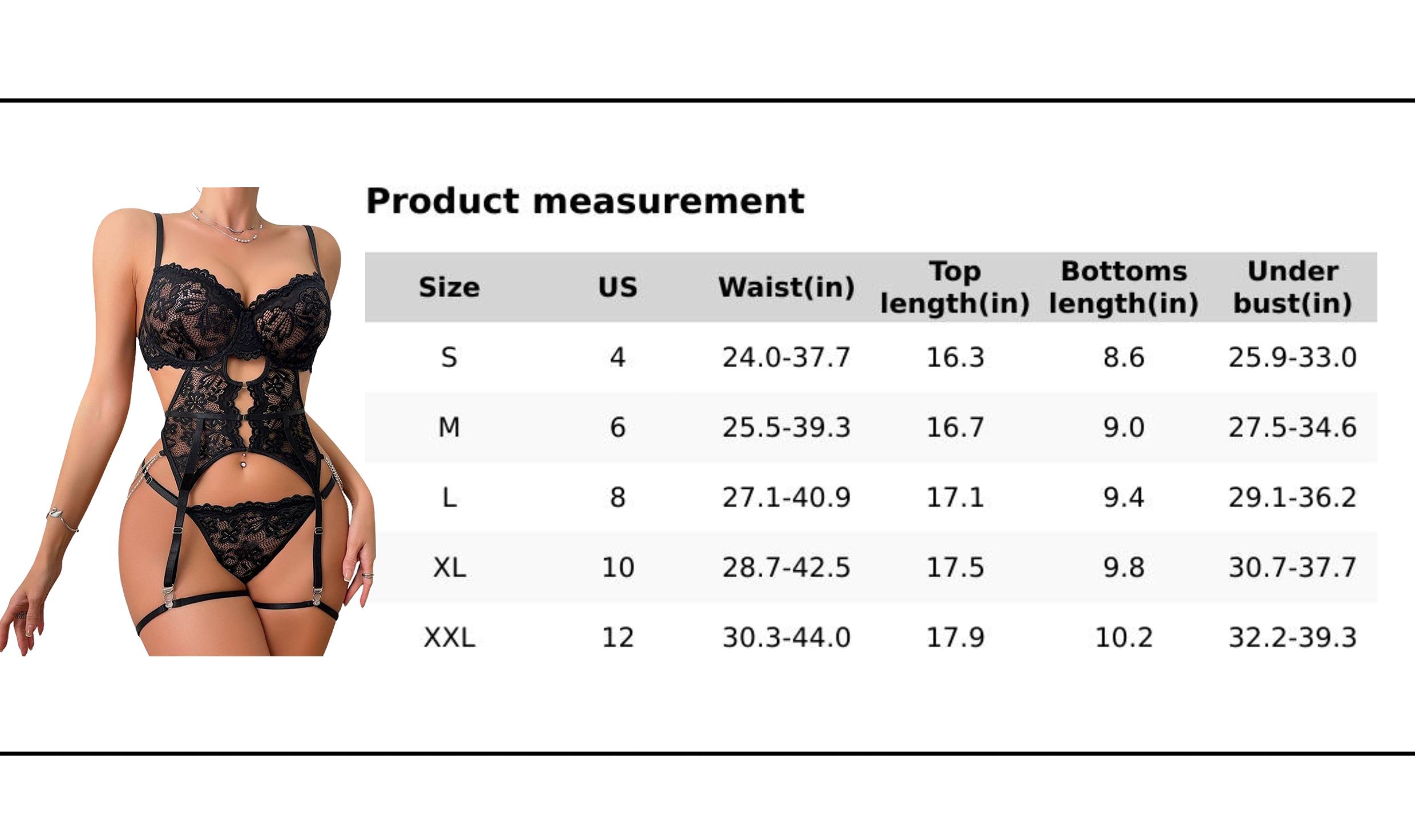 Women's Black Lace Heart Cutout Lingerie Set, Sexy Garter Bustier for Valentine's Day, Plus Size Lingerie Women, Sneaky Lingerie, Hot Lingerie Set sneaky lingerie Sheer Mesh Underwire Chemise plus size fashion