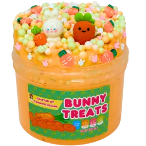 Bunny Treats 8oz Slime Floam Texture Scented Carrot Cake Bunny Treats 8oz Slime Floam Texture Scented Carrot Cake