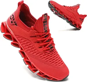 Men's Blade Athletic Running Trainers - Non-Slip, Lightweight, Breathable Mesh, Soft EVA Sole, Cushioned Jogging Shoes for Workout, Athletic Walking