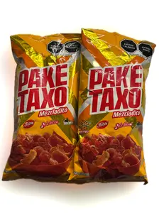 2 bolsas Paketaxo Mezcladito (81g c/u) | Paketaxo Mezcladito Mexican Snack Mix (2 Pack, 81g Each) – Spicy Chips Variety Pack | Sabritas, Fritos, Rancheritos (TAMAÑO MEDIANO)