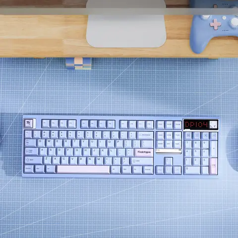 Ticktype DP104 Full-Size Mechanical Feeling Keyboardgaming - Wireless Tri-Mode PC Accessories, for Gamers/Office Use with Computers & Office Equipment