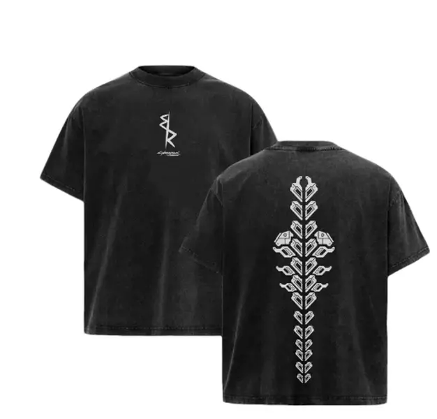 Cyberpunk Edgerunners Sandevistan Graphic Tee, Acid Washed Oversized Vintage T-Shirt for Men Women. 100% Cotton Grunge Streetwear Anime Merch, David Martinez Cosplay Top, Retro Y2K Cyberpunk Aesthetic Clothes, Heavyweight Casual Shirt.