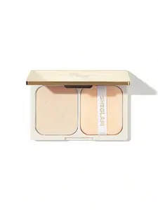 Nude Pink Anti-Oil Pressed Powder - Long-Lasting Makeup Setting Powder Lightweight Flawless