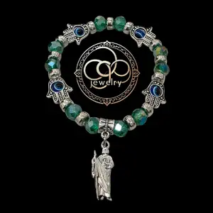 Leo, San Judas Green bracelet