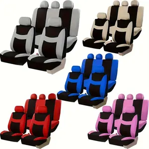 5-Seat Universal Car Seat Covers - Upgrade your car interior with durable polyester material to protect your seats from stains, spills, and wear Car Seat Protectors