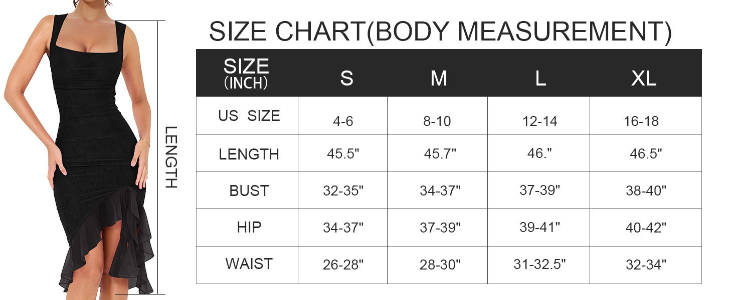 BORIFLORS 2026 Women's Square Neck Sleeveless Sexy Ruched Bodycon Cocktail Elegant Ruffle Mesh Hem Midi Evening Dress, Summer Comfort Womenswear wedding guest outfit Homecong Dresses Back to School Wear BORIFLORS 2026 Women's Square Neck Sleeveless Sexy Ruched Bodycon Cocktail Elegant Ruffle Mesh Hem Midi Evening Dress, Summer Comfort Womenswear wedding guest outfit Homecong Dresses Back to School Wear