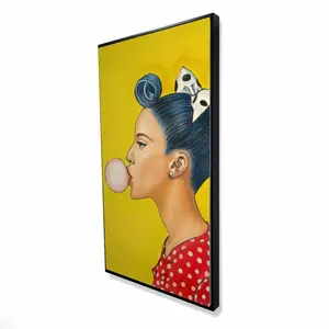 Begin Home Decor 2081-4824-PO5 24 x 48 in. Retro Woman with Beautiful Ponytail - Pop Art Canvas - Decor