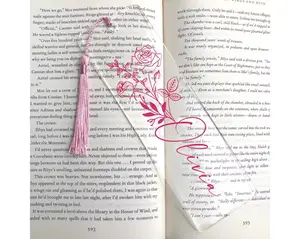 Custom Birth Flower Bookmark, Personalized Floral Bookmark for Women, Acrylic Bookmark Gift, Name Bookmark, Aesthetic Bookmark with Tassel