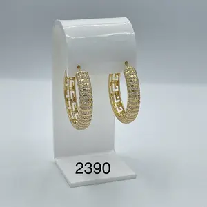 Yudijewerly  # 2390 Earrings ( 25 mm )