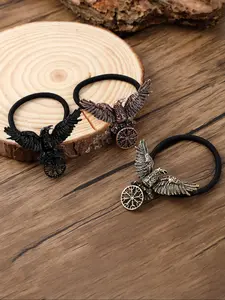 Viking Vintage Raven Hair Accessory, Viking Runes Elastic Band Headband, Hip Hop Punk Animal Gothic Headpiece, Valentine's Day Mother's Day Birthday Gift