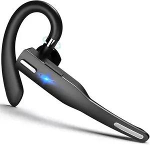Wireless Headset Business Earpiece Built-in Mic Noise Cancelling Headphone 5.3 Handsfree Sports Earphone for Android iOS Driving Trucker Driver Business Office