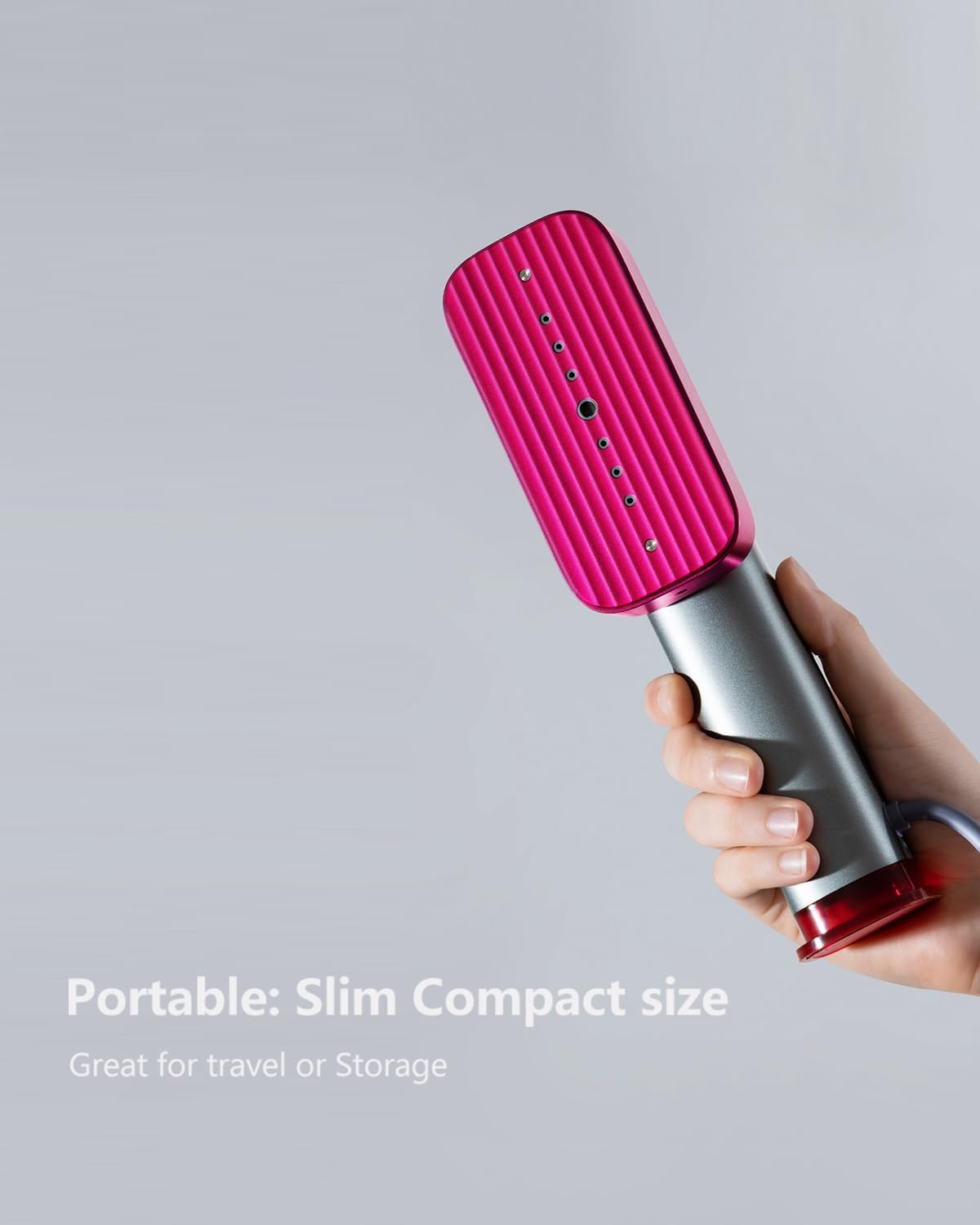 Nesugar G5 Pro Palm-Sized Portable Steamer Iron - 1200W Power, 100-240V Global Type, 15s Fast Heat-Up, 1lb, Dual Steam Settings, Auto Shut-Off, Rotating Head, Multi-Coat Sole Panel, 100ml Self-Standing Tank, Travel Steamer for Clothes