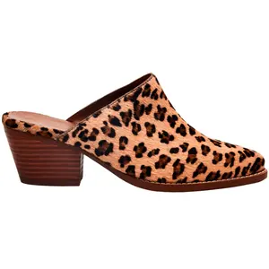 COCONUTS by Matisse Womens Camelot Leopard Pointed Toe Mules Dress Casual Casual Mid Heel 2-3" - Brown