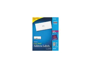 Avery 18160 Inkjet Address Labels, 1 x 2-5/8, White, 300/Pack Avery 18160 Inkjet Address Labels, 1 x 2-5/8, White, 300/Pack