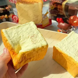 Moist Thick Grandpa Toast Squishy Toy Soft Tender Bread Dough-Like Slow Rising Fidget Toys Anti Stress ASMR Sensory for & Adults