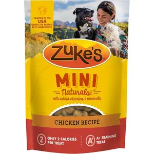Zukes, Treats Mini Naturals Chicken Recipe, 6 Ounce