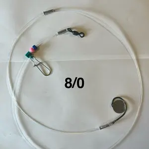 Lot of three. 4’ 200# test drum rig with 8/0 circle hook