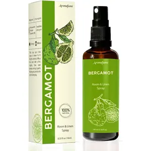 Bergamot Room, Linen & Pillow Spray by Aromafume | 100ml/3.38 fl oz | with Pure Bergamot Essential Oil | Aromatherapy Spray for Relaxation, Sleep & Stress Relief | Mist for Bedding, Fabric