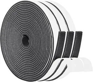 Adhesive  Tape 1/2" x1/8", Insulation Soundproofing Neoprene Rubber Door Weather Stripping, 3 x 16.5  Each, Total 50  Long