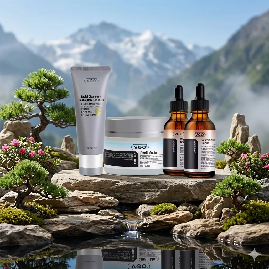 VGO Simple Skin Routine – Cleanser, Serum & Snail Cream