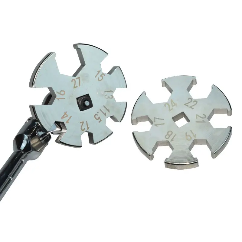 Adjustable Telescopic Toe Wrench 11-24mm, Hexagon Spanner, Automotive Chassis Removal Tool, Professional 4-Wheel Alignment Toe Adjusting Wrench for Car Repair Workshop, Tools For Mechanics, Mechanics Tools