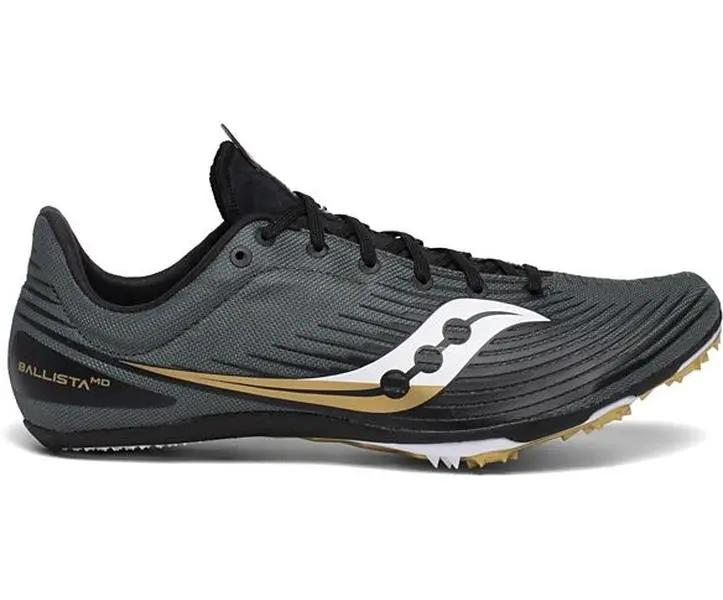 Saucony Male Ballista Md Track Shoe - Olive/Black, Size 7, 6-pin Spike Plate, EVA, Large, Lightweight - S29071-2-7