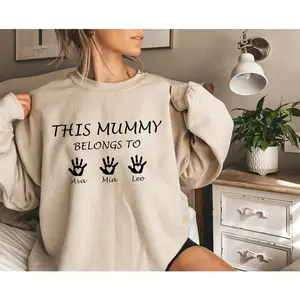 This Mummy Belongs, Custom Mama Sweater, Personalized Mum, Mummy Gift, New Mom Gift, Mother's Day Gift, Mothers Day Sweatshirt, Mum Birthday Gift