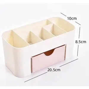 1 PC Plastic Drawer Type Storage Box, Desktop Storage Box, Multi-purpose Storage Box for Jewelry, Cosmetics, Desk Accessories