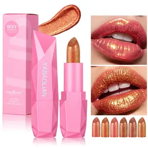 Waterproof Shimmer Lipstick, Moisturizing Long-Lasting Glossy Finish, Perfect for All Skin Types, Daily Use Makeup Essential