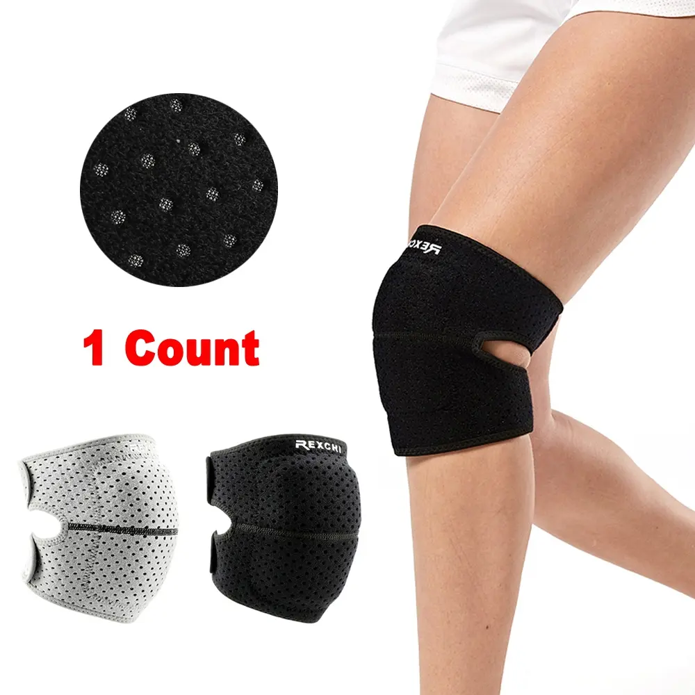 1Pcs Sports Knee Brace for Men Women, Breathable Adjustable Knee Support for Running, Gym, Volleyball, Breathable Compression Sleeves, Athletic Knee Brace