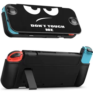 [Case Only] Fintie Flip Case for Nintendo Switch, Slim & Soft TPU Shell with Magnetically Detachable Front Cover and Ergonomic Grip Console Protection