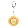 Straw Hat Keychain- Anime Style Lucky Charm Bag Pendant, Cosplay Jewelry Gift For Women Men