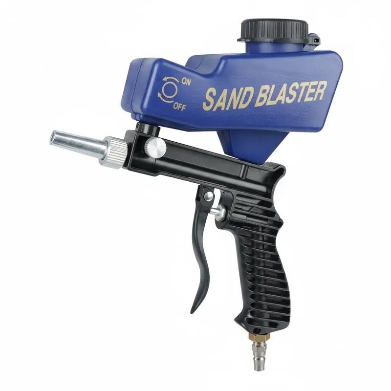 Gravity Sandblasting Gun, Pneumatic Sandblasting Set, Rust Blasting Device Adjustable Blasting Machine, Pneumatic Blasting Gun Set, Professional Car Body Repair Tool for Car Repair, Heavy Duty