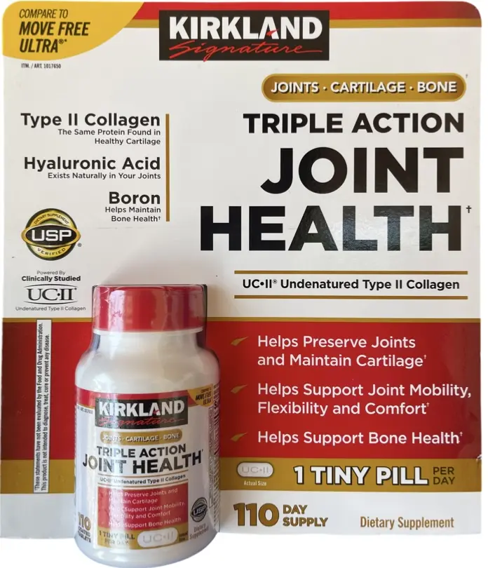 Kirkland Signature Triple Action Joint Health, 110 Coated Tablets