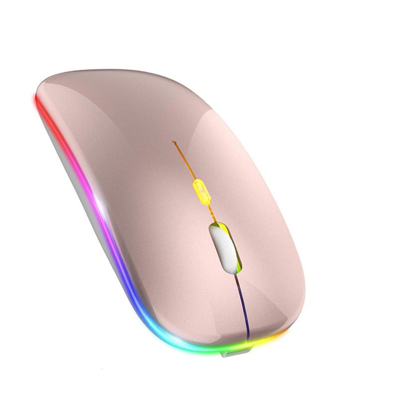 Bluetooth Mouse 2.4Ghz Wireless Mouse Mice Rechargeable Mouse Silent Mouse LED Backlit USB Gaming Mouse 1600DPI for PC Laptop