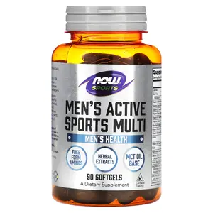 NOW Foods Sports, Men's Active Sports Multi, 90 Softgels