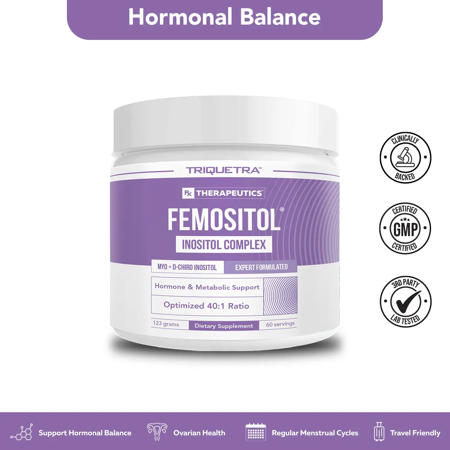 FemoSitol Powder: Inositol Supplement Powder | Myo-Inositol & D-Chiro Inositol Complex Healthcare Dietary