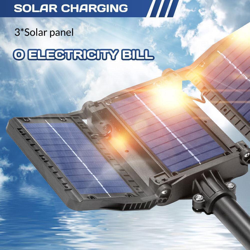 LED Solar Flood Light, Outdoor Motion Sensor Light, 800 LEDs Solar Security Lights,Remote Control, IP65 Waterproof,Super Bright 3 Brightness 3 Modes,6000mAh Motion Sensor Outdoor Lights for Outside,Perfect Christmas & New Year Gift ldea