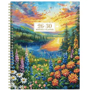 2026-2030 Monthly Planner/Calendar - January 2026 to December 2030, 5-Year Monthly Planner, Floral Theme Cover Design Notebook, Yearly and Monthly Calendar Planning, Monthly Tabs, 60-Month Calendar, 5.5 x 8.3 inches, 71 Sheets / 142 Pages Thick Paper, Ela
