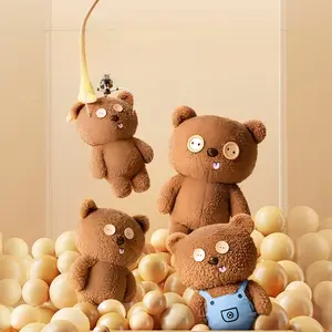 MINIONS Bob+Tim Series - Tim Plush Toy - Cute Minion Bear Plush Toy, a Great Gift for Children, Also Suitable as a Bag Charm or Pendant for Girls