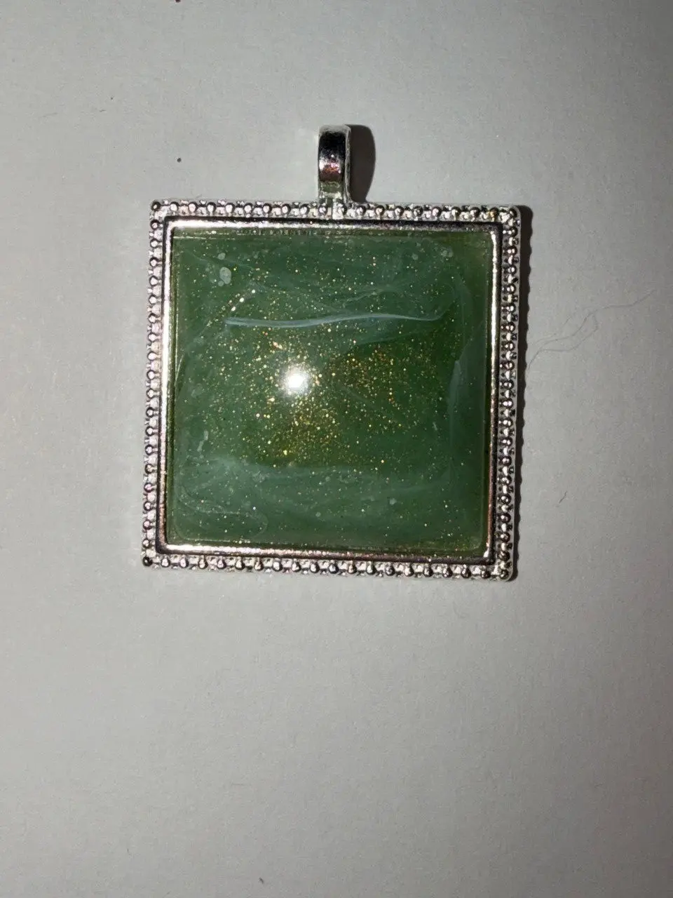 Unisex Hardened Resin Charms & Pendants, Large Square Pendant with Multiple Colors, Ideal Gift Ideas